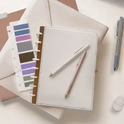 TUL® Discbound Notebook With Vegan Leather Cover, Letter Size, Narrow Ruled, 60 Sheets, Cannoli Cream