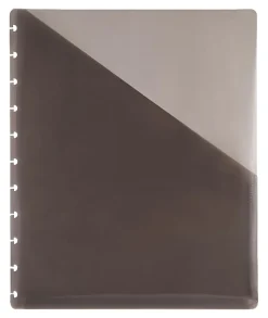 TULĀ® Discbound Pocket Dividers, Letter Size, Gray, Pack Of 2