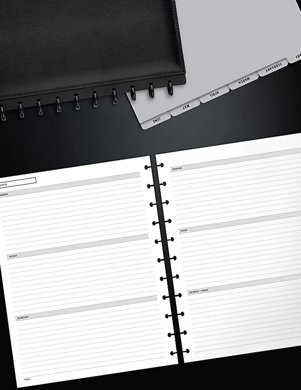 TUL® Discbound Undated Weekly/Monthly Refill Pages, Letter Size, 68 Sheets