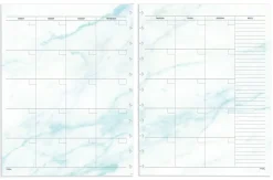 TULĀ® Discbound Undated Weekly/Monthly Refill Pages, Letter Size, 68 Sheets, Marble