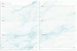 TUL® Discbound Undated Weekly/Monthly Refill Pages, Letter Size, 68 Sheets, Marble