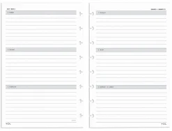 2027 TUL® Discbound Weekly/Monthly Planner Refill Pages, Junior Size, January To December