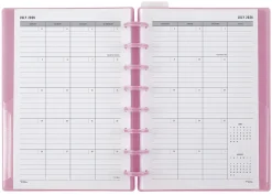 2026-2027 TULĀ® Discbound Weekly/Monthly Student Planner, Junior Size, Pink, July To June