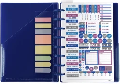 2026-2027 TULĀ® Discbound Weekly/Monthly Student Planner, Junior Size, Blue, July To June