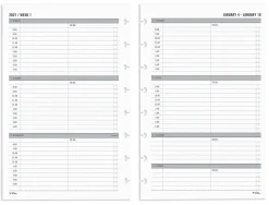 2027 TULĀ® Discbound Weekly Planner Refill Pages Set, Junior Size, January To December, Total Qty 1