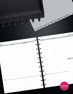 2027 TULĀ® Discbound Weekly Planner Refill Pages Set, Letter Size, January To December, Total Qty 1, TULLTFLRUTIMRY27