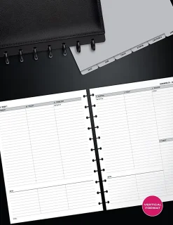 2026 TULĀ® Discbound Weekly Planner Refill Pages, Letter Size, January To December, TULLTFLRUTIMRY26