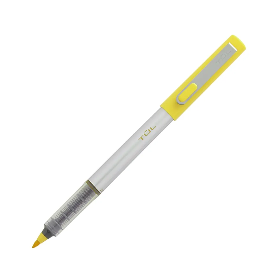 TUL® Fine Liner Felt-Tip Pen, Fine, 1.0 mm, Silver Barrel, Assorted Ink Colors, Pack Of 8 Pens