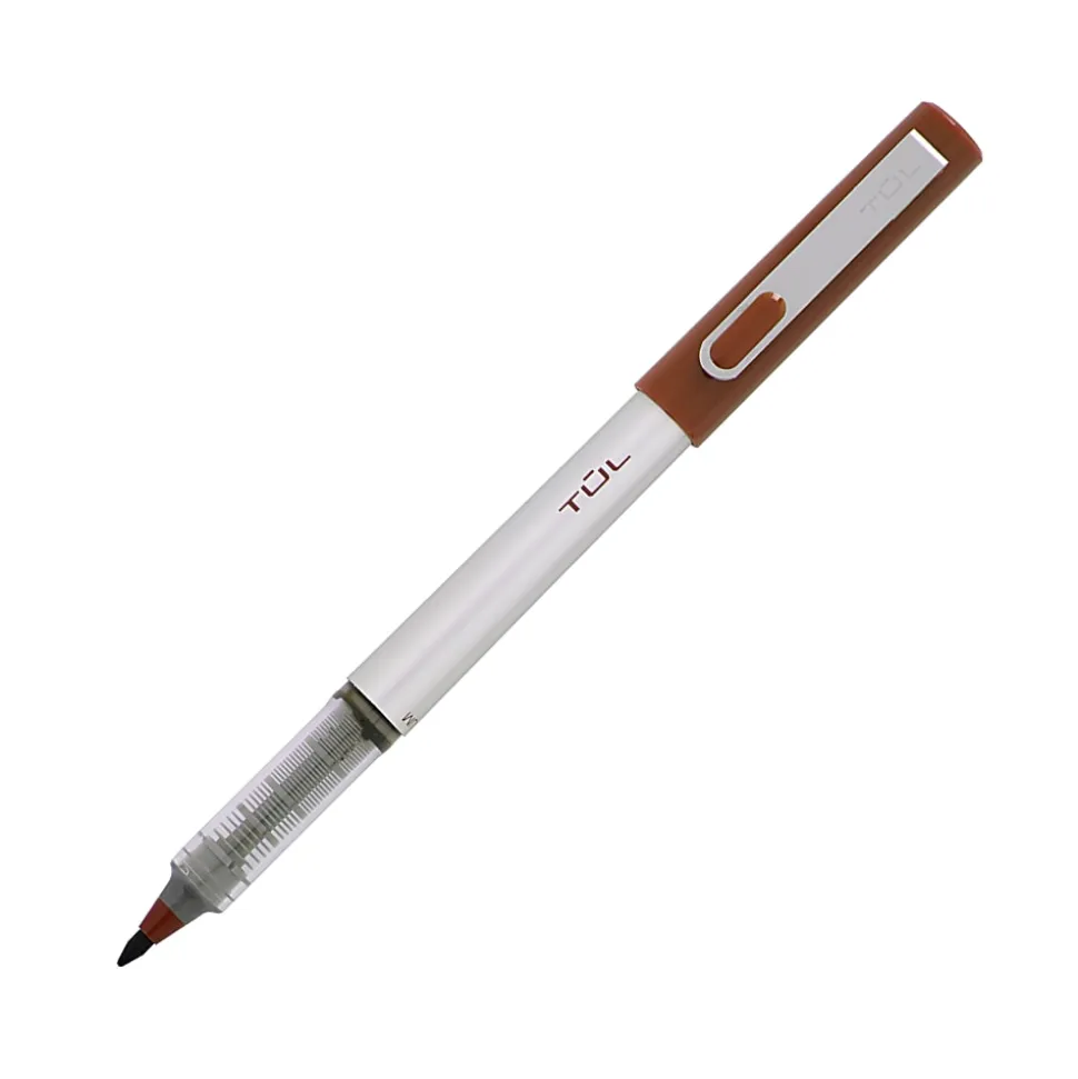 TUL® Fine Liner Felt-Tip Pen, Fine, 1.0 mm, Silver Barrel, Assorted Ink Colors, Pack Of 8 Pens