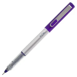 TUL® Fineliner Felt-Tip Pens, Ultra-Fine, 0.4 mm, Silver Barrel, Assorted Ink Colors, Pack Of 8 Pens