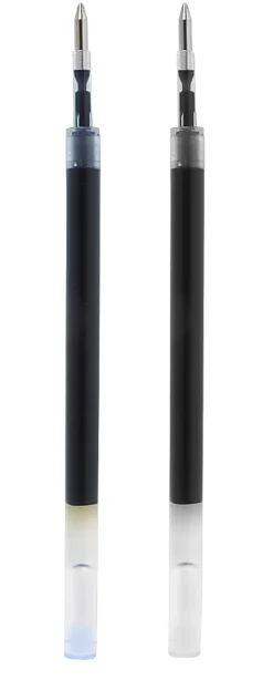 TULĀ® Fine Writing Solid Metal Barrel Retractable Gel Pen With 2 Refills, Medium Point, 0.7 mm, Red Barrel, Red/Black/Blue Ink