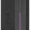TUL® Fine Writing Solid Metal Barrel Retractable Gel Pen With 2 Refills, Medium Point, 0.7 mm, Purple Barrel, Purple/Black/Blue Ink