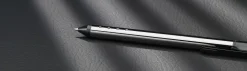 TUL® Fine Writing Solid Metal Barrel Retractable Gel Pen with 2 Refills, Medium Point, 0.7 mm, Gunmetal Barrel, Black & Blue Inks