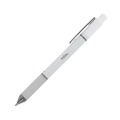 TUL® GL Series Retractable Gel Pens, Mixed Metals, Medium Point, 0.7 mm, Pearl White Barrel, Blue Ink