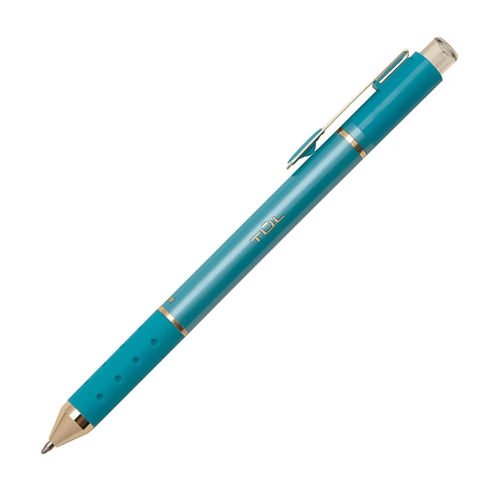 TUL® GL Series Retractable Gel Pen, Medium Point, 0.8 mm, Metallic Champagne Gold Ink