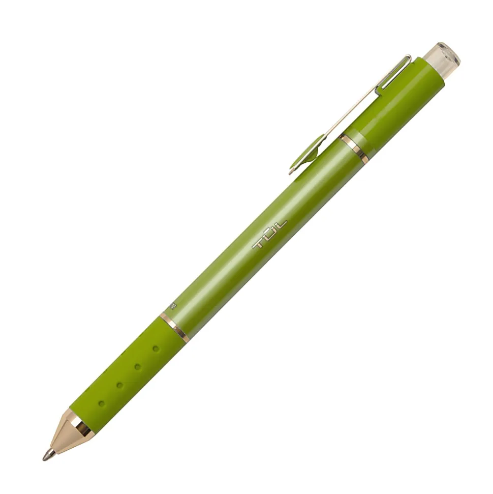 TUL® GL Series Retractable Gel Pens, Medium Point, 0.8 mm, Assorted Barrel Colors, Assorted Deep Metallic Inks, Pack Of 8 Pens