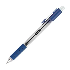 TUL® GL Series Retractable Gel Pens, Medium Point, 0.7 mm, Pearl White Barrel, Blue Ink, Pack Of 4 Pens