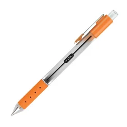 TUL® GL Series Retractable Gel Pens, Medium Point, 0.7 mm, Pearl White Barrel, Blue Ink, Pack Of 4 Pens