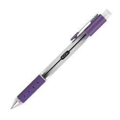 TUL® GL Series Retractable Gel Pens, Medium Point, 0.7 mm, Silver Barrel, Assorted Bright Inks, Pack Of 8 Pens