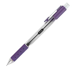 TUL® GL Series Retractable Gel Pens, Needle Point, 0.5 mm, Silver Barrel, Assorted Bright Inks, Pack Of 8 Pens