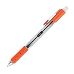 TUL® GL Series Retractable Gel Pens, Fine Point, 0.5 mm, Silver Barrel, Assorted Bright Inks, Pack Of 8 Pens