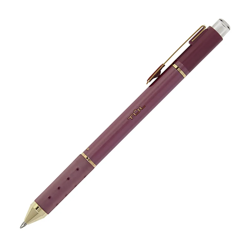 TUL® GL Series Retractable Gel Pens, Medium Point, 0.8 mm, Assorted Barrel Colors, Assorted Metallic Inks, Pack Of 8 Pens