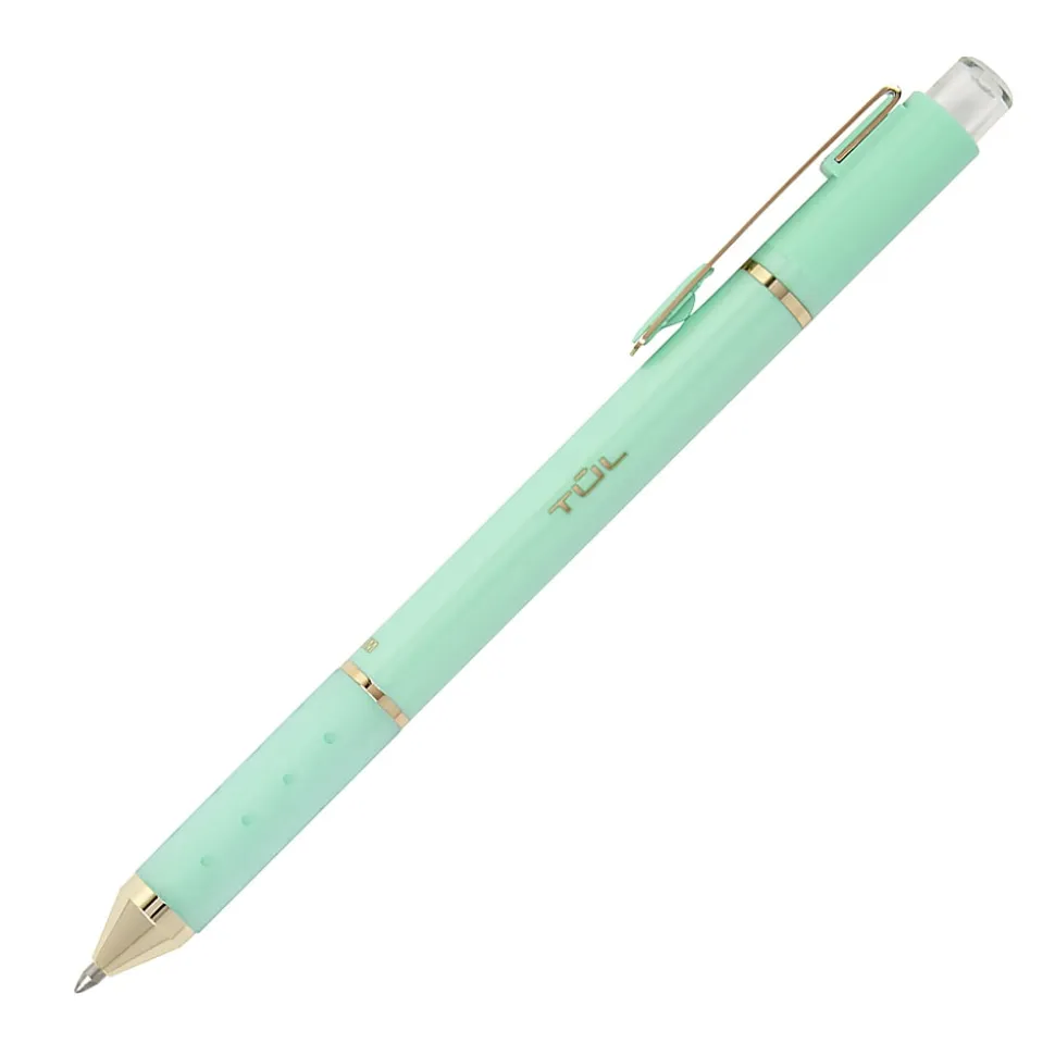 TUL® GL Series Retractable Gel Pens, Medium Point, 0.8 mm, Assorted Barrel Colors, Assorted Metallic Inks, Pack Of 8 Pens
