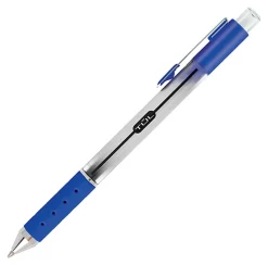 TULĀ® GL Series Retractable Gel Pens, Medium Point, 0.7 mm, Silver Barrel, Assorted Business Inks, Pack Of 12 Pens