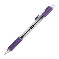 TUL® GL Series Retractable Gel Pens, Needle Point, 0.7 mm, Silver Barrel, Assorted Bright Inks, Pack Of 8 Pens