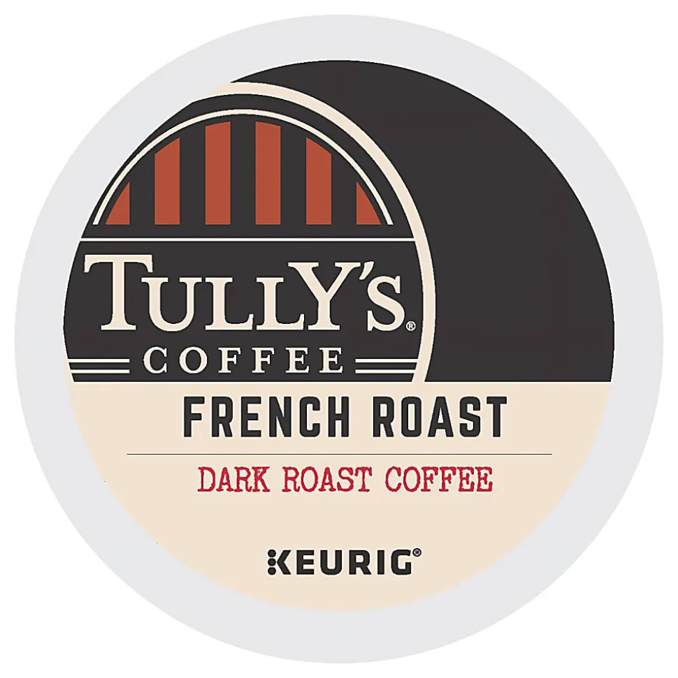 Tully's® Coffee Single-Serve Coffee K-Cup® Pods, French Roast, Carton Of 24