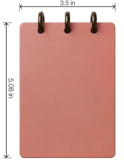 TUL® Mini Steno Discbound Notebook With Soft-Touch Cover, Narrow Ruled, 60 Sheets, 5