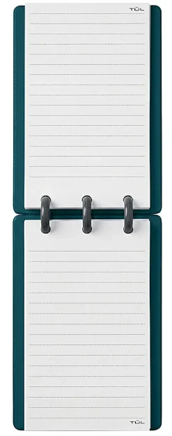 TUL® Mini Steno Discbound Notebook With Soft-Touch Cover, Narrow Ruled, 60 Sheets, 5
