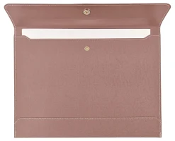 TUL™ Vegan Leather Document Envelope With Snap Closure, Letter Size, Mauve