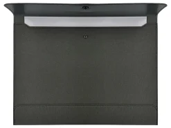 TULâ„¢ Vegan Leather Document Envelope With Snap Closure, Letter Size, Green