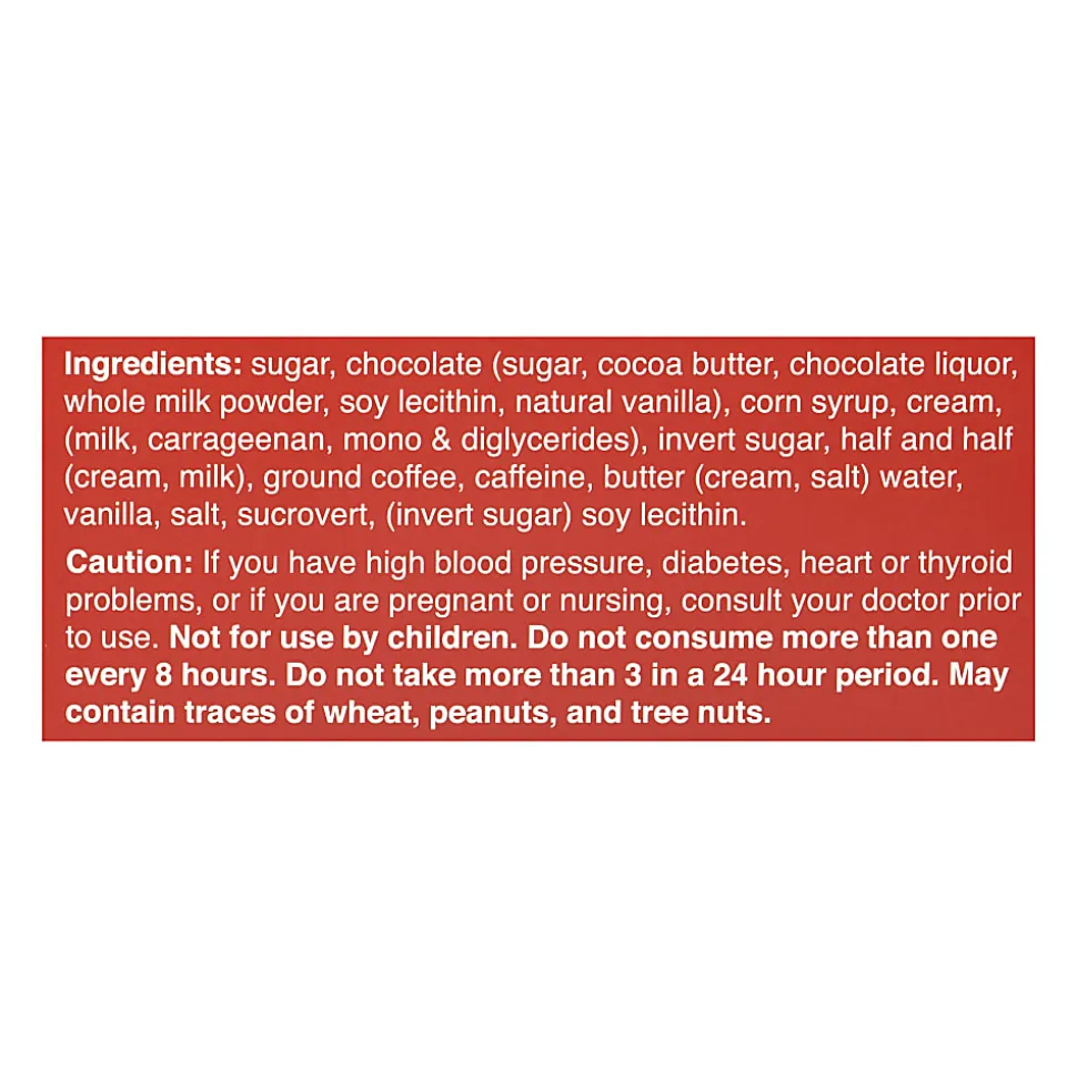 Turbo Truffles Energy Chocolate Coffee Craze Truffles, Pack Of 50 Truffles
