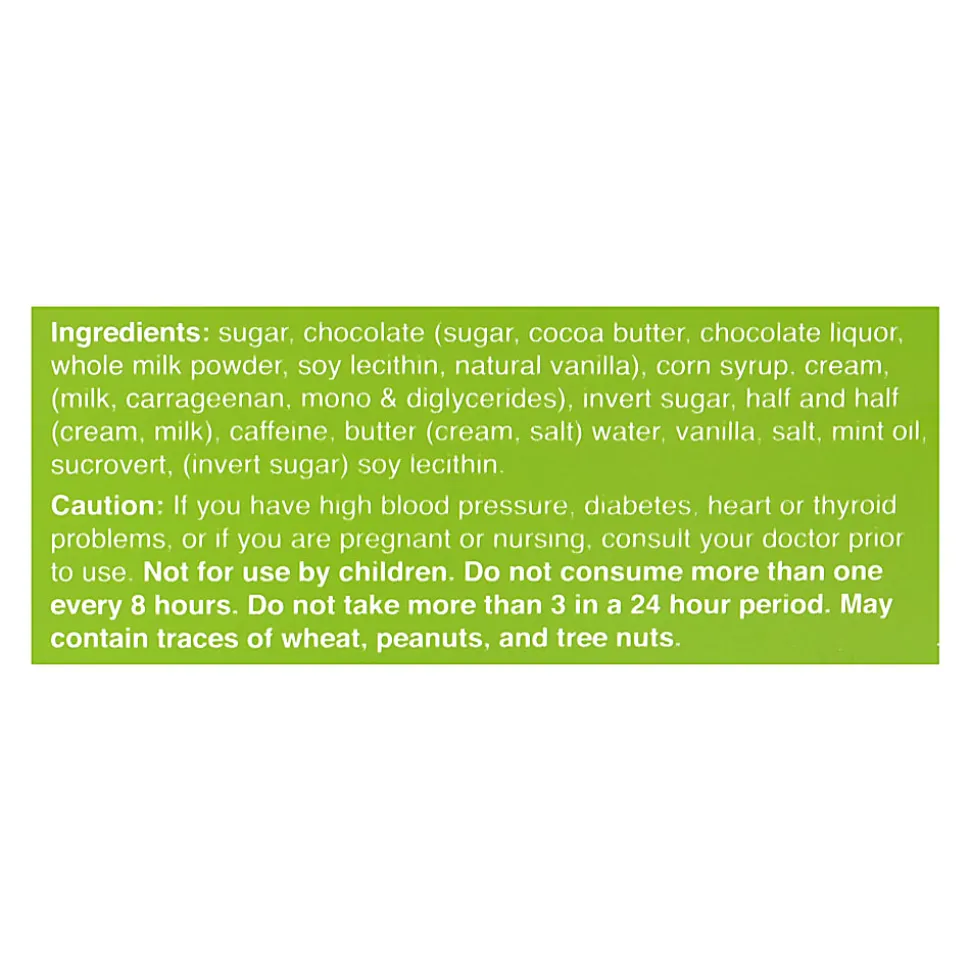 Turbo Truffles Energy Chocolate Mint Madness Truffles, Box Of 50 Truffles