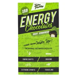 Turbo Truffles Energy Chocolate Mint Madness Truffles, Box Of 50 Truffles