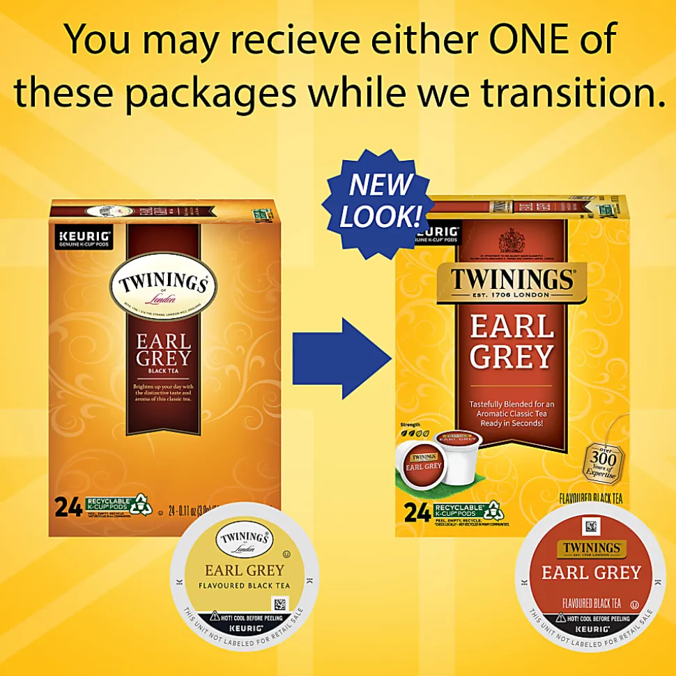 Twinings® Earl Grey Tea, Keurig® K-Cup® Pods, 24/Box