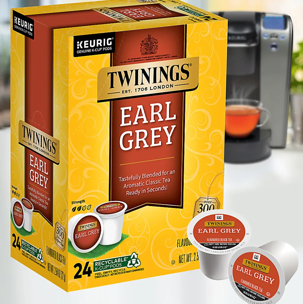 Twinings® Earl Grey Tea, Keurig® K-Cup® Pods, 24/Box