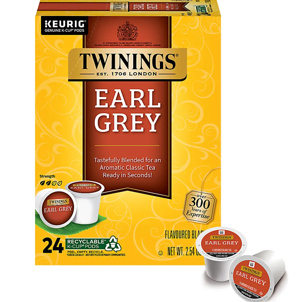 Twinings® Earl Grey Tea, Keurig® K-Cup® Pods, 24/Box