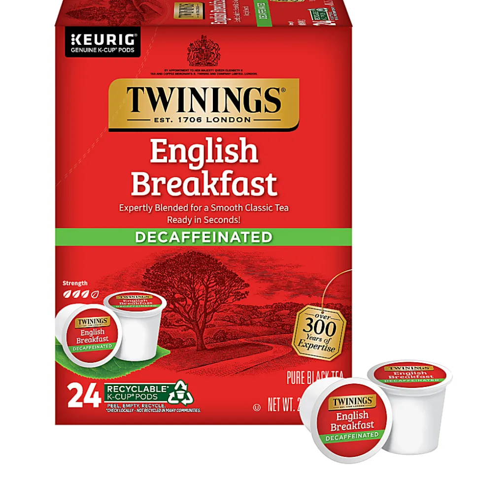 Twinings® English Breakfast Decaf Tea, Keurig® K-Cup® Pods, 24/Box