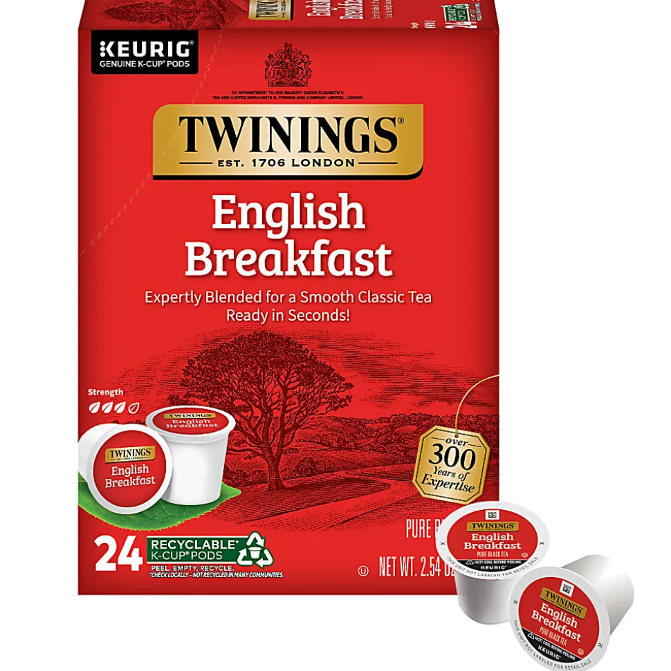 Twinings® English Breakfast Tea, Keurig® K-Cup® Pods, 24/Box