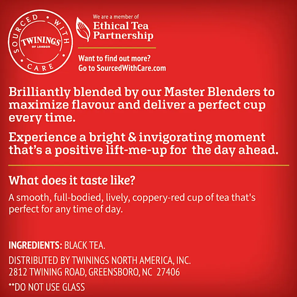 Twinings® English Breakfast Tea, Keurig® K-Cup® Pods, 24/Box