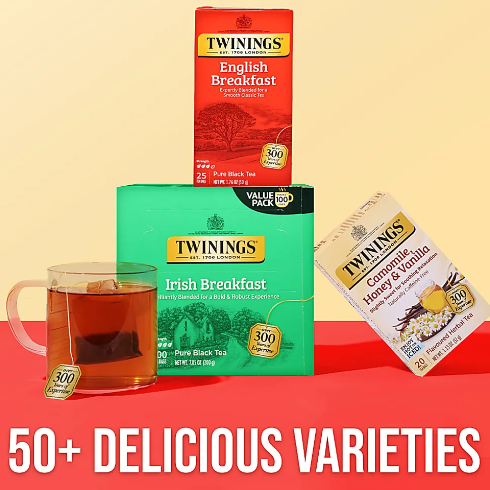 Twinings® English Breakfast Tea Bags, 25/Box