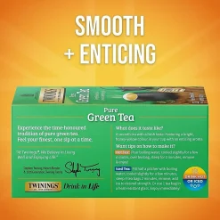 Twinings® Green Tea Bags, 2 Oz, 25/Box