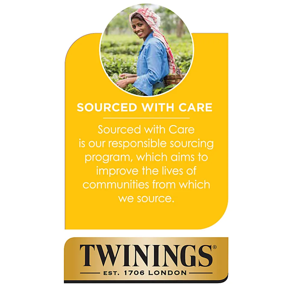 Twinings® Lemon & Ginger Herbal Tea Bags, 25/Box