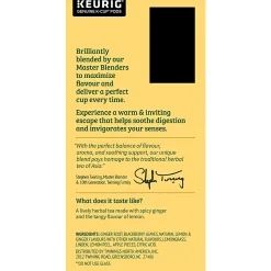 Twinings® Lemon & Ginger Herbal Tea, Keurig® K-Cup® Pods, 2.8 Oz, 24/Box