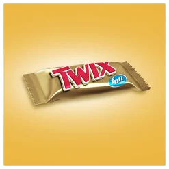 Twix Caramel Fun-Size Candy, 10.83 Oz Bag, Pack Of 4 Bags
