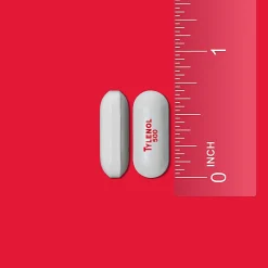 Tylenol Extra Strength Caplets with 500 mg Acetaminophen, Box of 100 Caplets