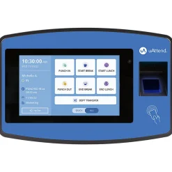 uAttend Biometric Fingerprint Touch NX2500 Tablet Time Clock With Fingerprint Scan